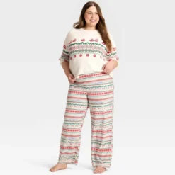 Women's "Let It Snow" Fair Isle Microfleece Holiday Matching Family Pajama Pants - Wondershop™ Cream -Wondershop Sales GUEST d0b6df3c 7c58 4bb3 848b dc48a9f86d54
