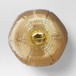 9"x11" 3D Christmas Disco Ball Shape Sequin Pillow Champagne Gold - Wondershop™ -Wondershop Sales GUEST d0ec017c ed97 4430 b495 6f950403297b