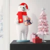 23.5" Fabric Polar Bear Holding Gift Animal Statue - Wondershop™ White -Wondershop Sales GUEST d3a799f8 5937 4fbf 9ff7 cab1dcf8d37f