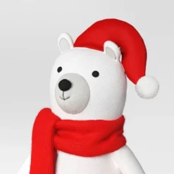 23.5" Fabric Polar Bear Holding Gift Animal Statue - Wondershop™ White 6 23.5" Fabric Polar Bear Holding Gift Animal Statue - Wondershop™ White -Wondershop Sales GUEST d4512f9e f0eb 4b72 9c1a 9fe3e581c4d3
