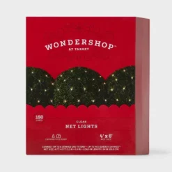 150ct 4'x6' Incandescent Mini Christmas Net Lights With Green Wire - Wondershop™ -Wondershop Sales GUEST d779278f 4899 456b 9750 55fd538be613