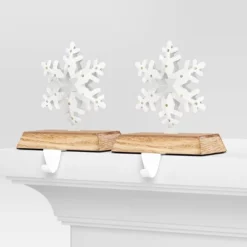 2pk Christmas Lit Snowflake Stocking Holder - Wondershop™ -Wondershop Sales GUEST d9506c9d 88ba 496c 8aa0 49d36ef4c59e