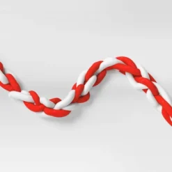 72" Christmas Tube Yarn Garland Red/White - Wondershop™ -Wondershop Sales GUEST d9ebc1da 9048 4089 8378 b36026be92a5