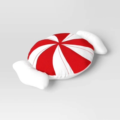 28" Christmas Peppermint Shaped Pillow Red/White - Wondershop™ 4 28" Christmas Peppermint Shaped Pillow Red/White - Wondershop™ - Image 2