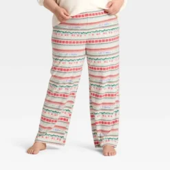 Women's "Let It Snow" Fair Isle Microfleece Holiday Matching Family Pajama Pants - Wondershop™ Cream -Wondershop Sales GUEST dbe3a0d7 aa19 4b15 8ec3 d3d443c59038