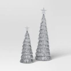 2pk Christmas 18" And 12" Tinsel Trees - Wondershop™ -Wondershop Sales GUEST dbfd5e77 23ae 4173 96dd 8cba05960e13