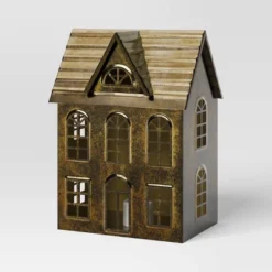 Christmas Lit Metal House Decor Champagne Gold - Wondershop™ -Wondershop Sales GUEST df76bf9a cf44 43e7 8e0f 122c8901c661