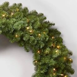 48in Pre-lit Artificial Christmas Wreath Clear Lights - Wondershop™ -Wondershop Sales GUEST e0387d04 89a1 4763 ae76 48333b141083