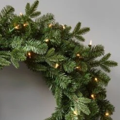 28in Prelit Artificial Christmas Wreath Natural Clear Lights - Wondershop™ -Wondershop Sales GUEST e2e33caa f232 44ed aa71 adddd94b3675
