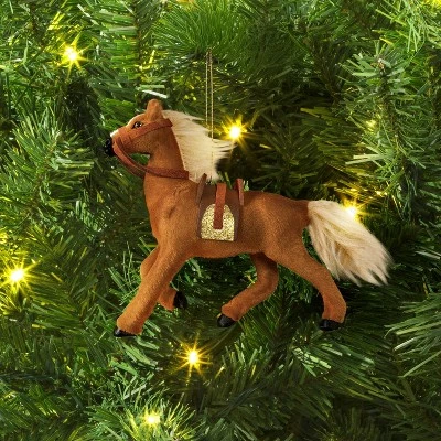 Christmas Fabric Horse Ornament - Wondershop™ 3 Christmas Fabric Horse Ornament - Wondershop™