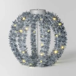 LED Christmas Hanging Tinsel Sphere With Warm White Lights - Wondershop™ -Wondershop Sales GUEST e45860c3 db09 4cf3 94f8 3b4ffdc2abd0