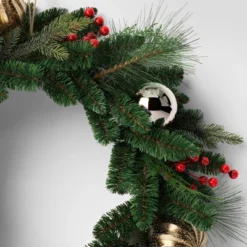 28" Decorated Mixed Greenery Artificial Christmas Wreath Green - Wondershop™ -Wondershop Sales GUEST e6a73214 64c1 4ebb 8d53 231c44d7b48b