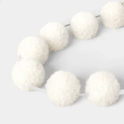 72" Christmas All White Poms Garland Ivory - Wondershop™ -Wondershop Sales GUEST e6c95e4e 7e03 4c4a 8a4f d937f8e089fe
