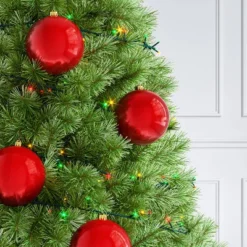 4ct 150mm Christmas Ornament Set Red - Wondershop™