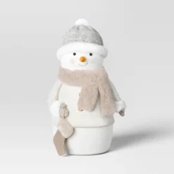 Fabric Snowman Figurine With Stocking - Wondershop™ White -Wondershop Sales GUEST e7ec6491 a20d 4f07 91f1 ef43f30d625d