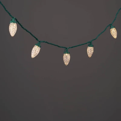 25ct LED C9 Faceted Christmas String Lights With Green Wire - Wondershop™ 9 25ct LED C9 Faceted Christmas String Lights With Green Wire - Wondershop™ - Image 7