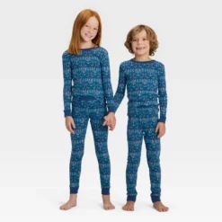 Kids' Hanukkah Ribbed Long Sleeve Shirt And Pants Holiday Matching Family Pajama Set - Wondershop™ Blue -Wondershop Sales GUEST eae40943 7436 413d bf46 78dcdeb76019