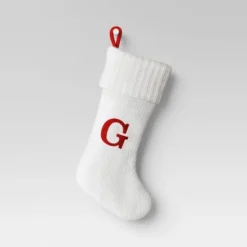 Knit Monogram Christmas Stocking White - Wondershop™ -Wondershop Sales GUEST ec158aec c24e 4ec9 97f6 a6c2551e043c