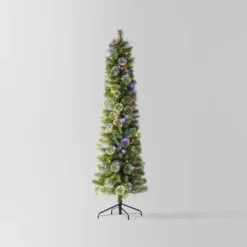 Pre-lit Slim Virginia Pine Artificial Christmas Tree Dual Color LED Lights - Wondershop™ -Wondershop Sales GUEST ec9fb742 367f 44e3 9783 75c43ca32d06