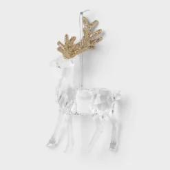 Acrylic Deer With Glittered Antlers Christmas Tree Ornament - Wondershop™ 8 Acrylic Deer With Glittered Antlers Christmas Tree Ornament - Wondershop™ -Wondershop Sales GUEST ef162ca9 6ad4 4480 a6b8 4a75c8dd0db7
