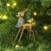 Christmas Plastic Deer Ornament Gold - Wondershop™