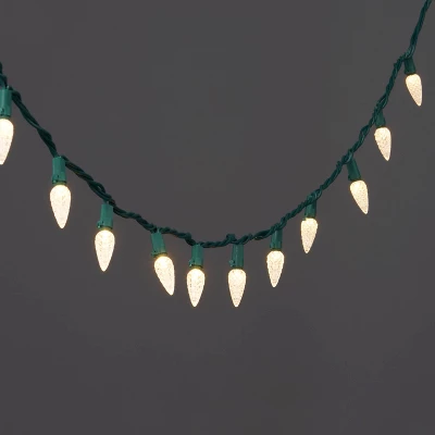 60ct LED C6 Faceted Christmas String Lights With Green Wire - Wondershop™ 10 60ct LED C6 Faceted Christmas String Lights With Green Wire - Wondershop™ - Image 8