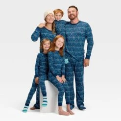 Baby Hanukkah Ribbed Holiday Matching Family Footed Pajama - Wondershop™ Blue -Wondershop Sales GUEST f7e67a46 fc58 4c62 9919 e82cb070c11c 2
