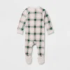 Baby Plaid Ribbed Holiday Matching Family Footed Pajama - Wondershop™ Cream -Wondershop Sales GUEST f9b78697 7dfe 41bd 8c20 427c10fd9466