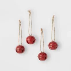 4ct Jingle Bell Christmas Ornament Set - Wondershop™ -Wondershop Sales GUEST fc0eab38 1011 4cc3 9418 175db3a1da55