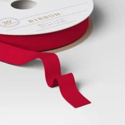 30' Christmas Premium Ribbon Dark Pink Faux Velvet- Wondershop™ -Wondershop Sales GUEST fc6c1719 6213 4ec3 b51f fadec3901f27