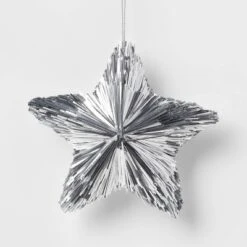 Tinsel Star Christmas Tree Ornament - Wondershop™ -Wondershop Sales GUEST fc70c62e 9d6d 4752 9225 08de1d0b4a73