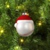 4" Christmas Glass Baseball With Hat Ornament - Wondershop™ -Wondershop Sales GUEST fd80d675 3d2f 4e8e 8247 d119922ef5b8