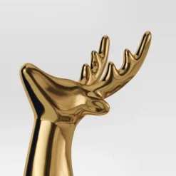 8.75" Plated Ceramic Sitting Deer Animal Figurine - Wondershop™ Gold -Wondershop Sales GUEST fea93add 59be 4257 b207 ec1caaa9ac99